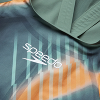Speedo - Womens - Fastskin LZR Pure Valor 2.0 Openback Kneeskin - Green/Orange