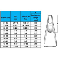 Zoggs - Long Blade Rubber Fins