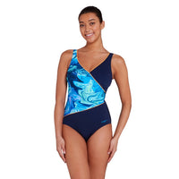 Zoggs - Womens - Wrap Front One Piece - Spatial