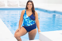 Zoggs - Womens - Wrap Front One Piece - Spatial