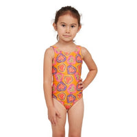 Zoggs - Toddler Girls - Scoopback Kids One Piece - Heartthrob