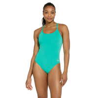 Zoggs - Womens - Sprintback One Piece - Black, Coral, Mint