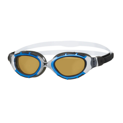 Zoggs - Predator Flex Polarized Ultra Goggle - Photochromatic - Small Profile - Blue/Black/Reactor